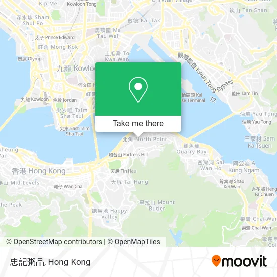 忠記粥品 map