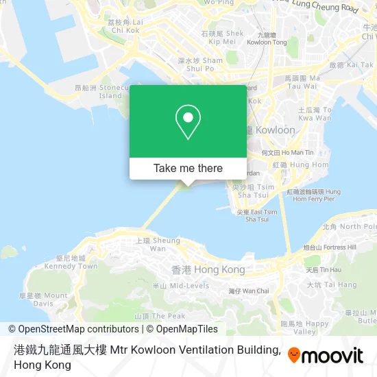 港鐵九龍通風大樓 Mtr Kowloon Ventilation Building地圖