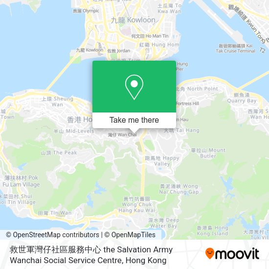 救世軍灣仔社區服務中心 the Salvation Army Wanchai Social Service Centre map