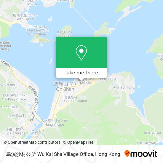 烏溪沙村公所 Wu Kai Sha Village Office map