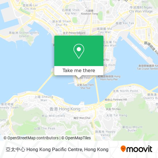 亞太中心 Hong Kong Pacific Centre地圖