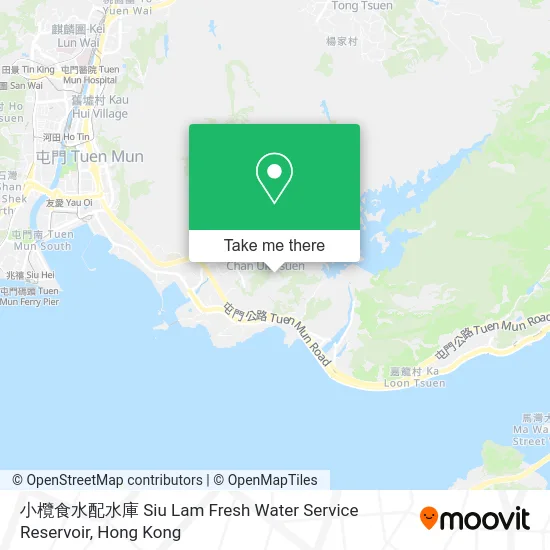 小欖食水配水庫 Siu Lam Fresh Water Service Reservoir map