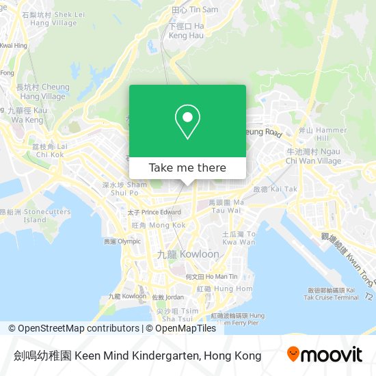 劍鳴幼稚園 Keen Mind Kindergarten map