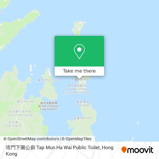 塔門下圍公廁 Tap Mun Ha Wai Public Toilet map