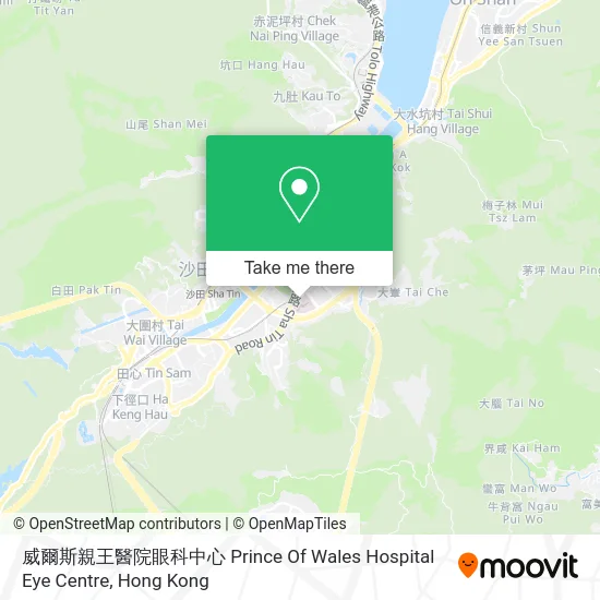 威爾斯親王醫院眼科中心 Prince Of Wales Hospital Eye Centre map
