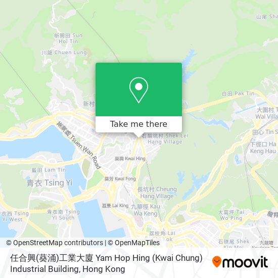 任合興(葵涌)工業大廈 Yam Hop Hing (Kwai Chung) Industrial Building地圖