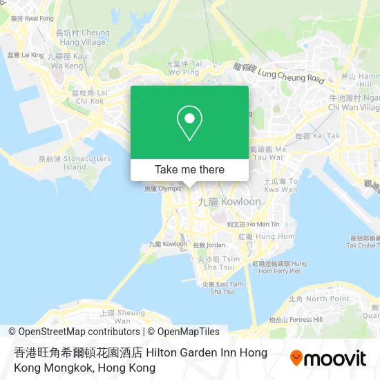 香港旺角希爾頓花園酒店 Hilton Garden Inn Hong Kong Mongkok地圖