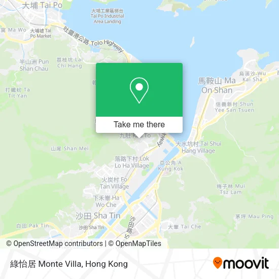 綠怡居 Monte Villa map