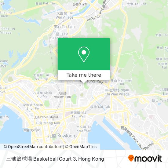 三號籃球場 Basketball Court 3 map