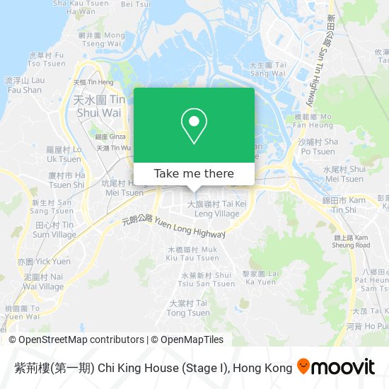 紫荊樓(第一期) Chi King House (Stage I)地圖