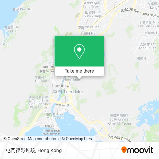 屯門徑彩虹段 map