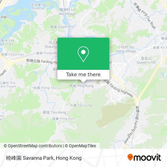 曉峰園 Savanna Park map