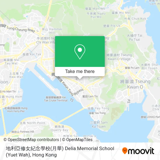 地利亞修女紀念學校(月華) Delia Memorial School (Yuet Wah)地圖