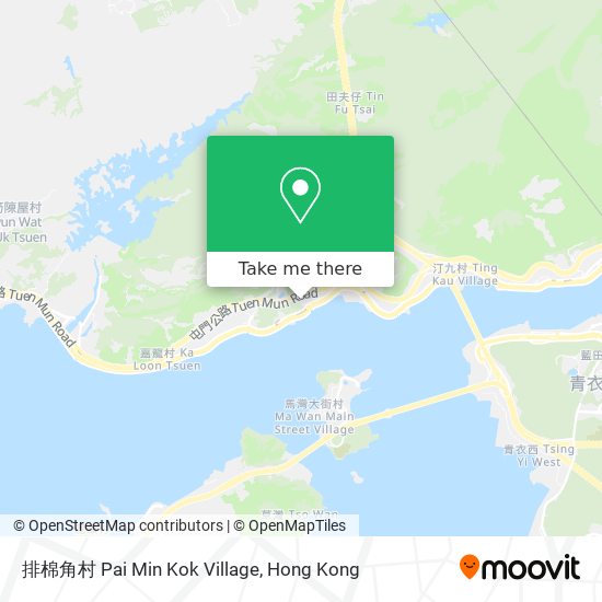 排棉角村 Pai Min Kok Village map