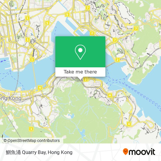 鰂魚涌 Quarry Bay map