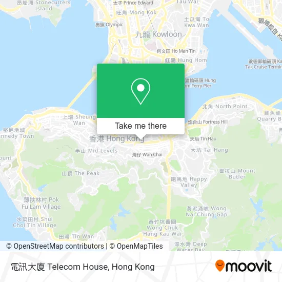 電訊大廈 Telecom House map