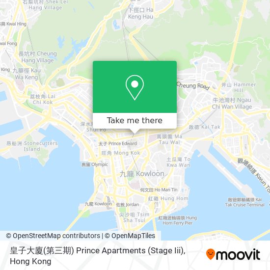 皇子大廈(第三期) Prince Apartments (Stage Iii) map