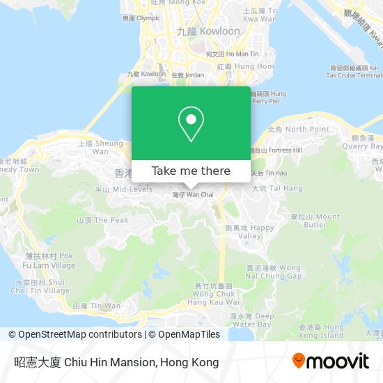 昭憲大廈 Chiu Hin Mansion map