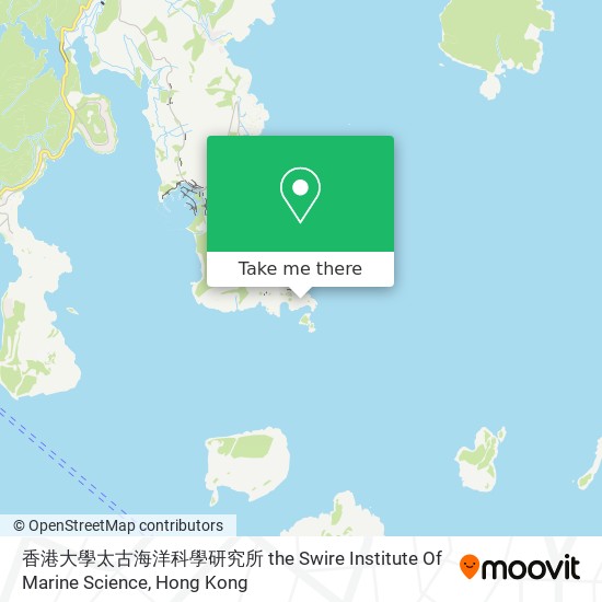 香港大學太古海洋科學研究所 the Swire Institute Of Marine Science map