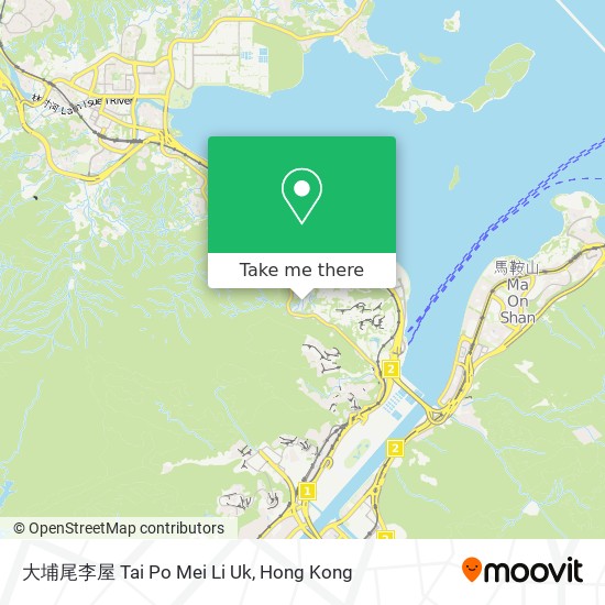 大埔尾李屋 Tai Po Mei Li Uk map