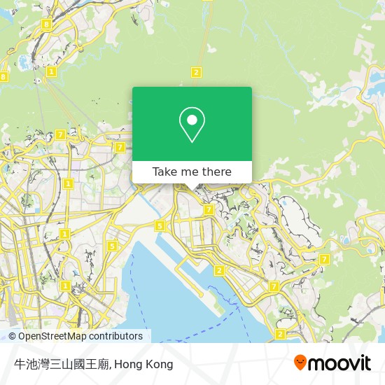 牛池灣三山國王廟 map