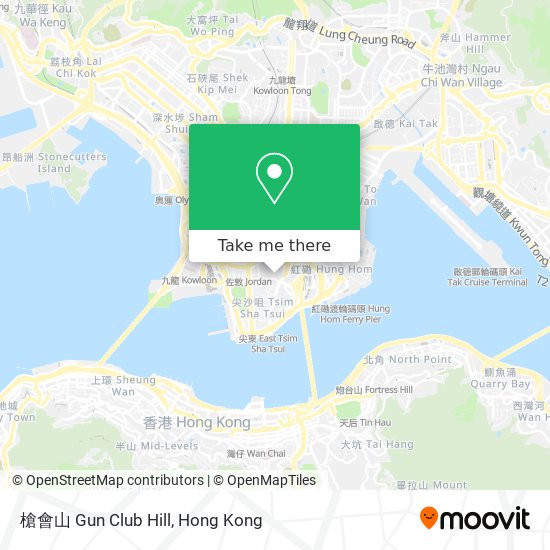 槍會山 Gun Club Hill map