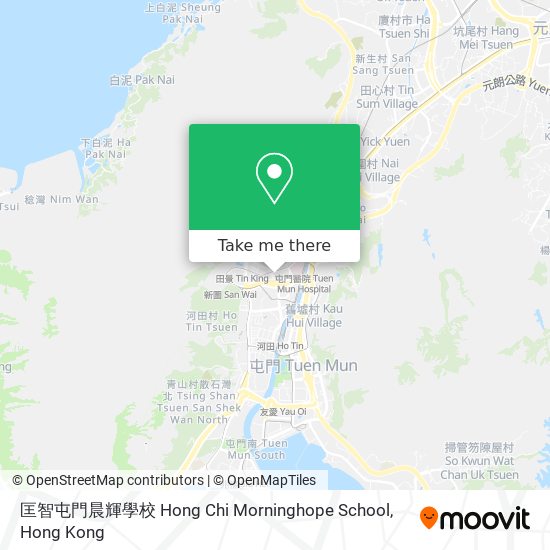 匡智屯門晨輝學校 Hong Chi Morninghope School map