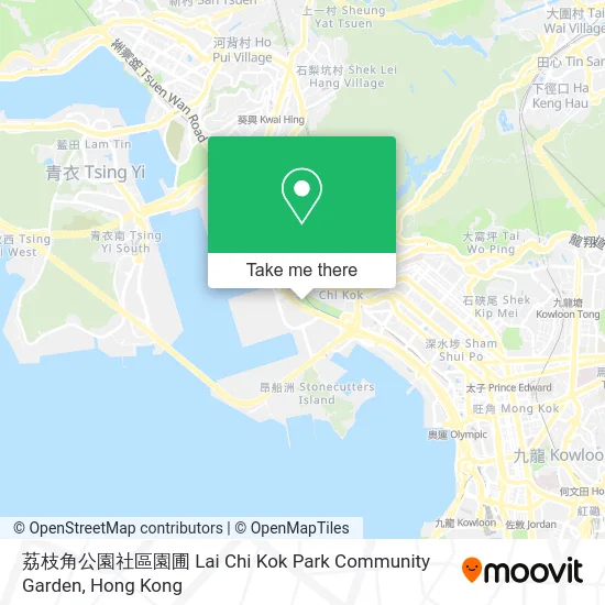 荔枝角公園社區園圃 Lai Chi Kok Park Community Garden map