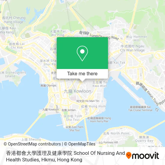 香港都會大學護理及健康學院 School Of Nursing And Health Studies, Hkmu map