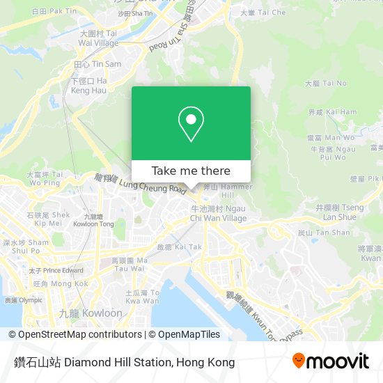 鑽石山站 Diamond Hill Station map