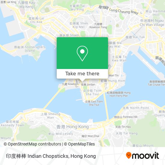 印度棒棒 Indian Chopsticks map