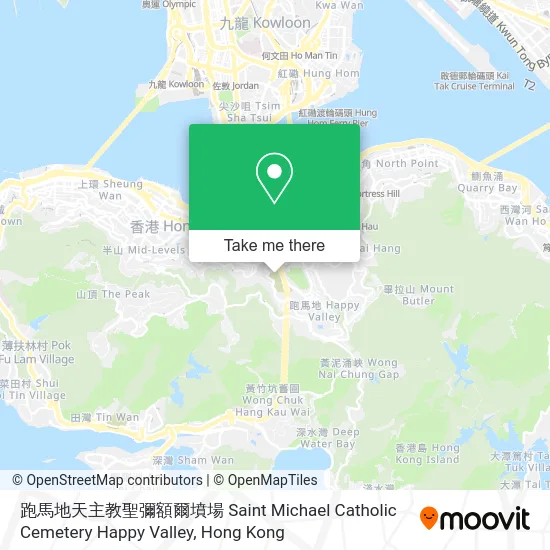 跑馬地天主教聖彌額爾墳場 Saint Michael Catholic Cemetery Happy Valley map