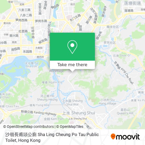 沙嶺長甫頭公廁 Sha Ling Cheung Po Tau Public Toilet map