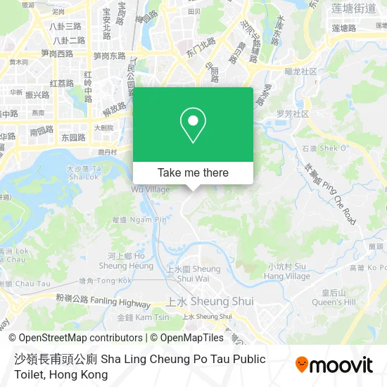 沙嶺長甫頭公廁 Sha Ling Cheung Po Tau Public Toilet地圖