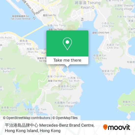 平治港島品牌中心 Mercedes-Benz Brand Centre, Hong Kong Island map