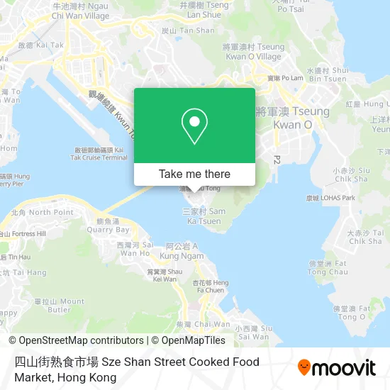 四山街熟食市場 Sze Shan Street Cooked Food Market map