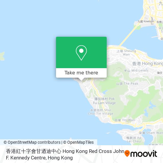 香港紅十字會甘迺迪中心 Hong Kong Red Cross John F. Kennedy Centre map