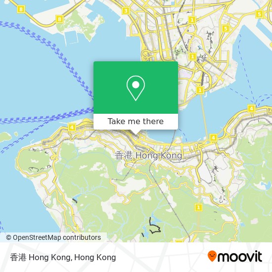 香港 Hong Kong map