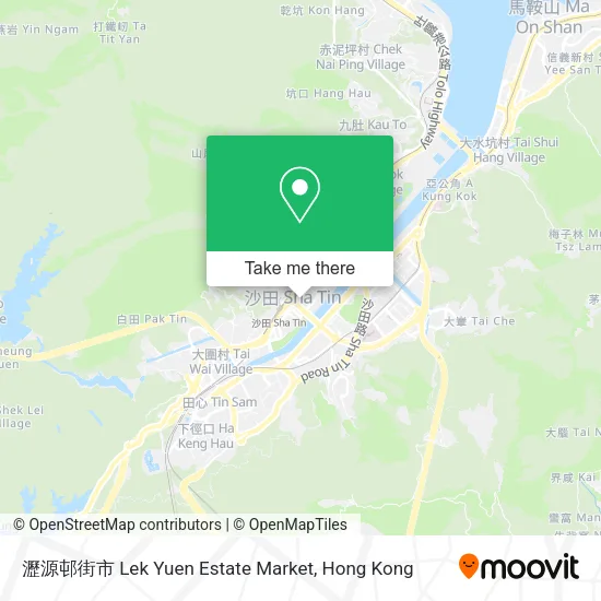 瀝源邨街市 Lek Yuen Estate Market map