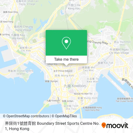 界限街1號體育館 Boundary Street Sports Centre No. 1 map