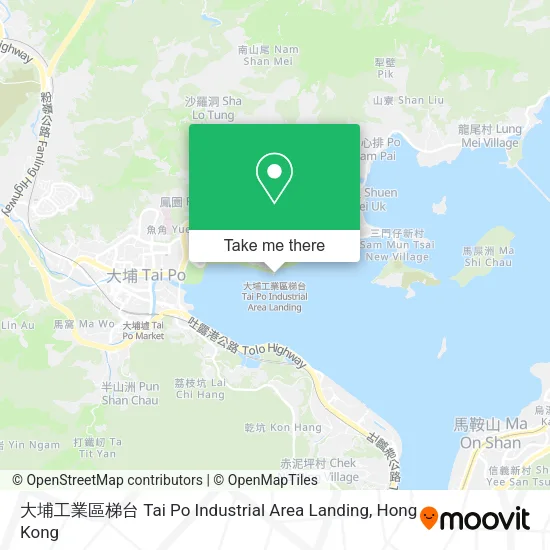 大埔工業區梯台 Tai Po Industrial Area Landing map
