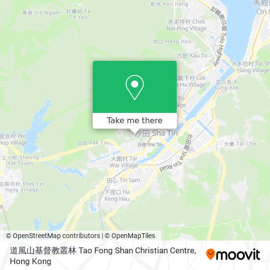 道風山基督教叢林 Tao Fong Shan Christian Centre map
