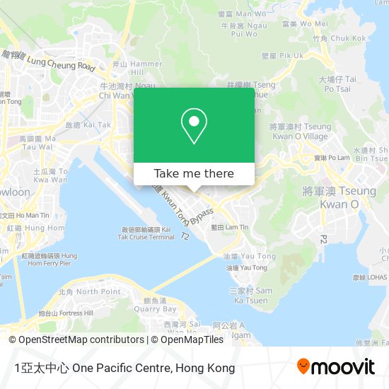 1亞太中心 One Pacific Centre map