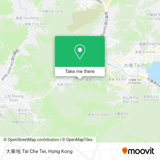 大輋地 Tai Che Tei map