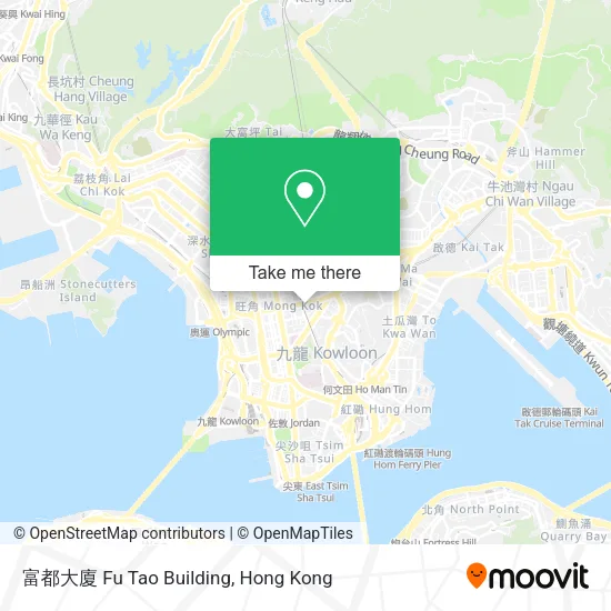 富都大廈 Fu Tao Building map