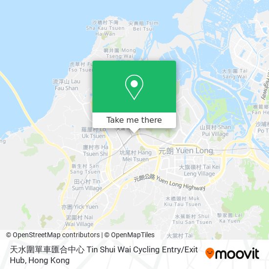 天水圍單車匯合中心 Tin Shui Wai Cycling Entry / Exit Hub地圖