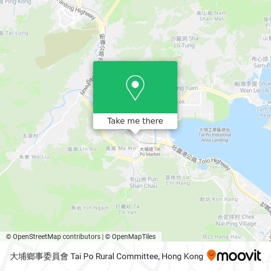 大埔鄉事委員會 Tai Po Rural Committee map