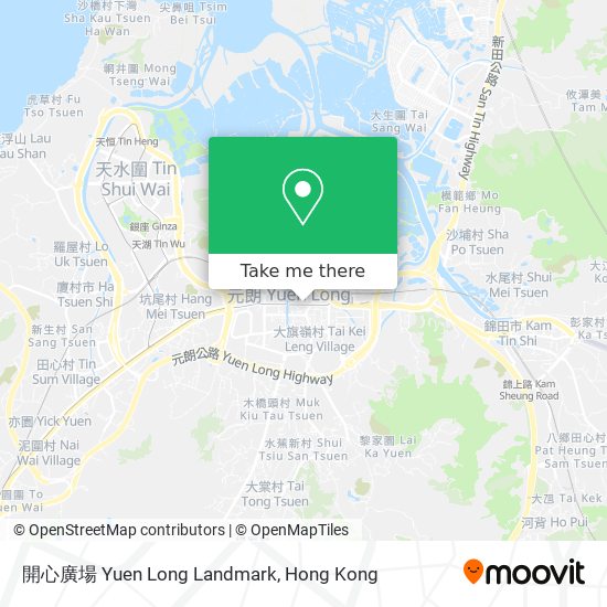 開心廣場 Yuen Long Landmark map