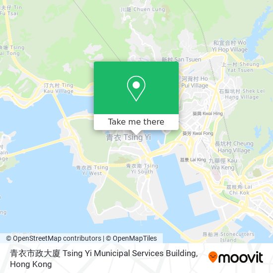 青衣市政大廈 Tsing Yi Municipal Services Building map