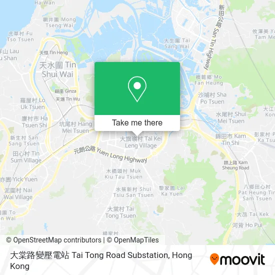 大棠路變壓電站 Tai Tong Road Substation map